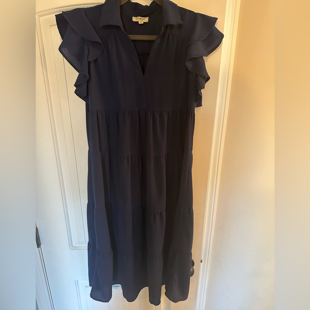 Navy blue, Umgee, Midi dress